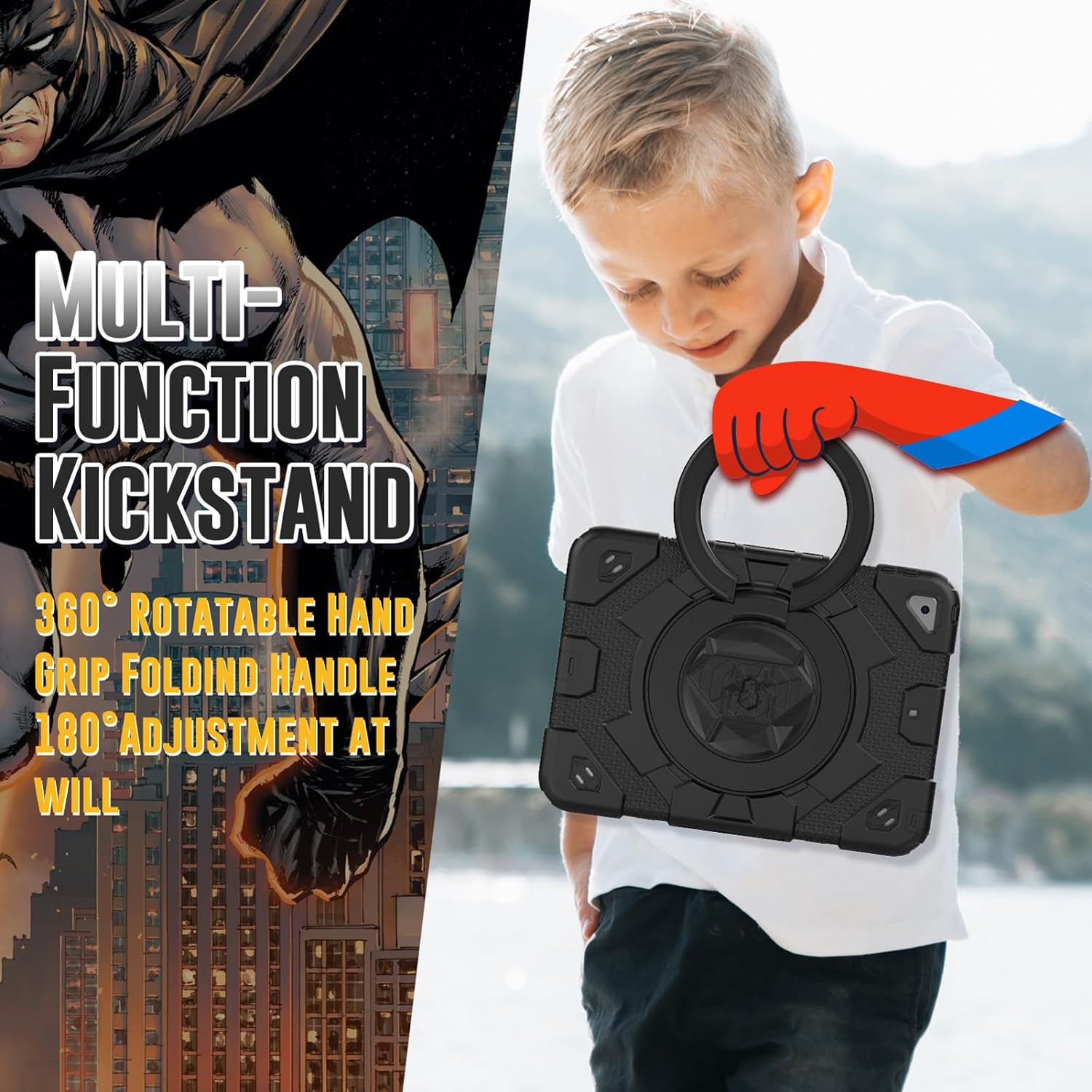 Étui robuste pour enfants Defender Ring avec sangle pour iPad 7/8/9 (7e/8e/9e génération) 10,2 Étui robuste pour enfants Defender Ring avec sangle pour iPad 7/8/9 (7e/8e/9e génération) 10,2
